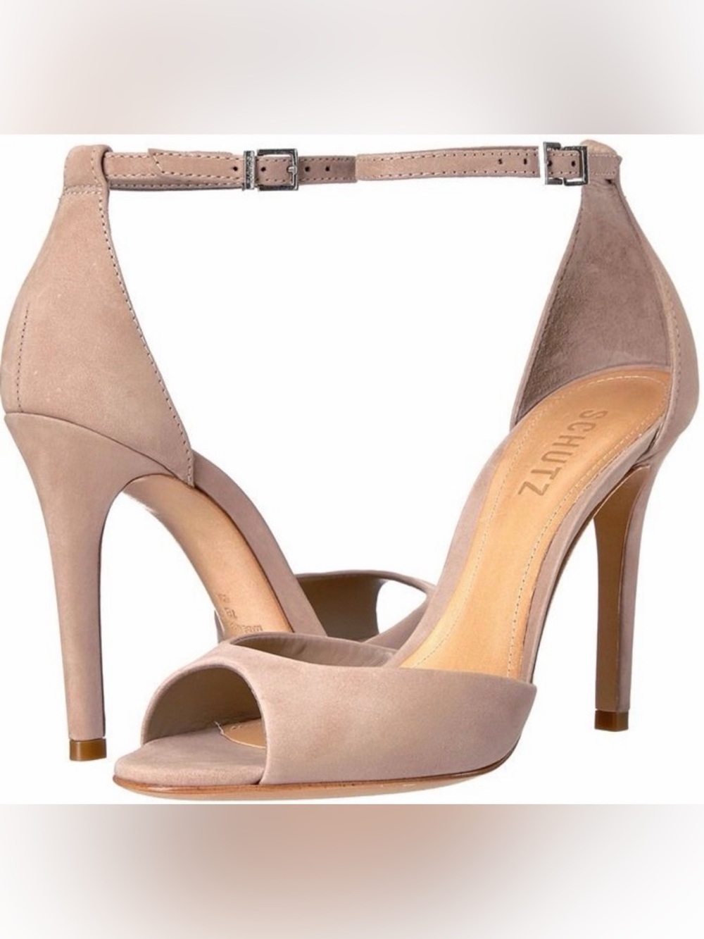 NIB SCHUTZ Saasha Lee Heels in Oyster - Size 9.5B
